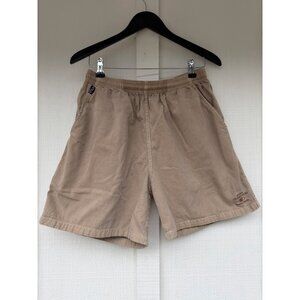 CrazyShirts Hawaii Mens L 5" Brown KONA COFFEE DYED Twill CrazyShorts Vintage